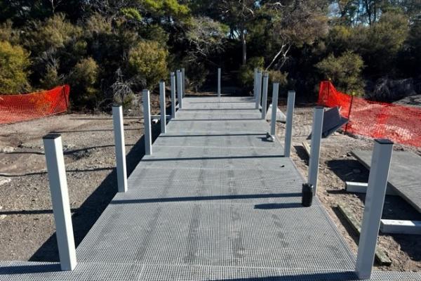 Sulphur Point boardwalk and posts 2